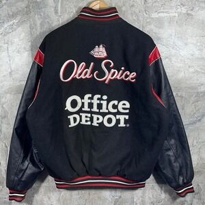 NASCAR Tony Stewart #14 Reversible Jacket Old Spice Office Depot Black Size M